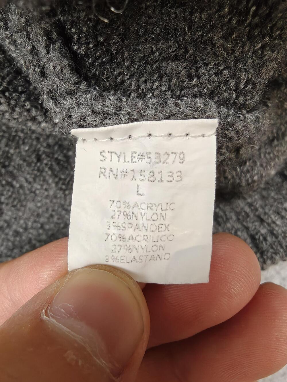 STACCATO Cardigan Womens Large Gray Chunky-Knit Collared Button Pocket - Picture 4 of 8